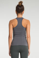 The Best Women's Gym Wear - Jerf Tarma Anthracite Dark Grey Black Vest - Jerf Sport UK
