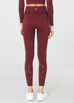 The Best Women's Gym Wear - jerf Naples Burgundy Econyl Leggings - Jerf Sport UK