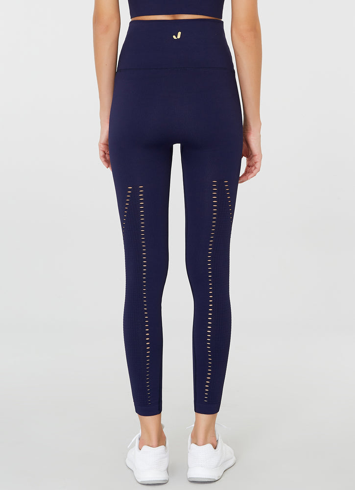 The Best Women's Gym Wear - jerf Sanibel Navy Econyl Leggings - Jerf Sport UK