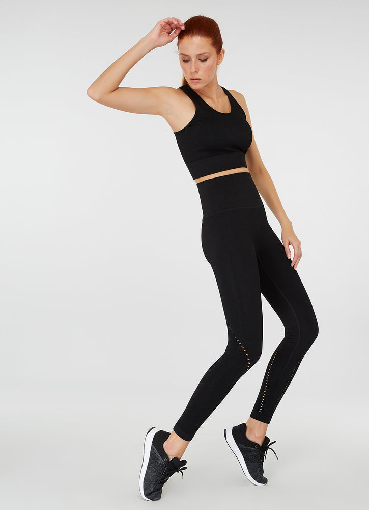 The Best Women's Gym Wear - jerf Sanibel Black Econyl Leggings - Jerf Sport UK