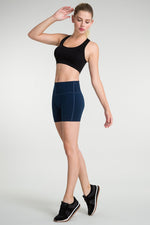 The Best Women's Gym Wear - Jerf Aruba Navy Blue Shorts - Jerf Sport UK