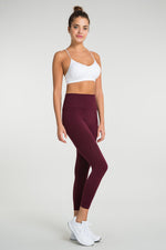 The Best Women's Gym Wear - Jerf Gela Burgundy Leggings - Jerf Sport UK