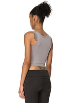 The Best Women's Gym Wear - Jerf Linden Grey Crop Top - Jerf Sport UK