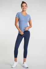 The Best Women's Gym Wear - Jerf Pasto Blue T-Shirt - Jerf Sport UK