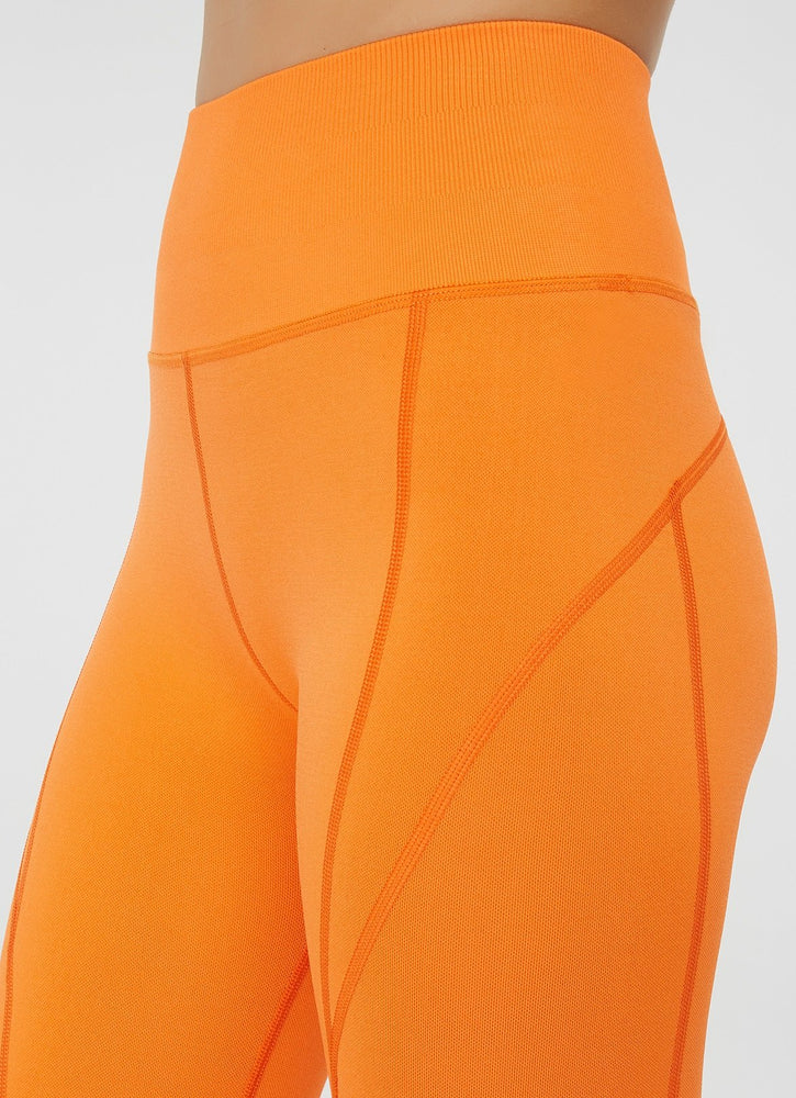 The Best Women's Gym Wear - Jerf Pine Orange Leggings - Jerf Sport UK