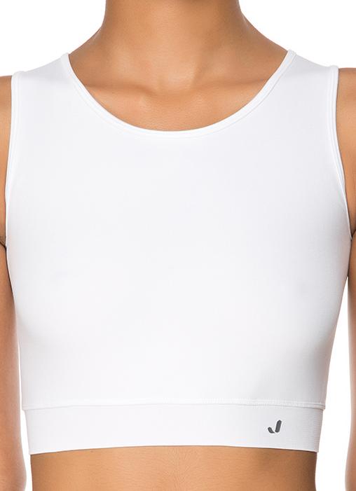 The Best Women's Gym Wear - Jerf Utiva White Crop Top - Jerf Sport UK
