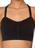 The Best Women's Gym Wear - Jerf Huella Black Sports Bra - Jerf Sport UK